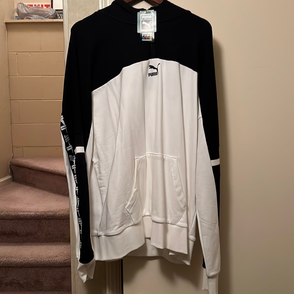Puma Hoodie Black and White